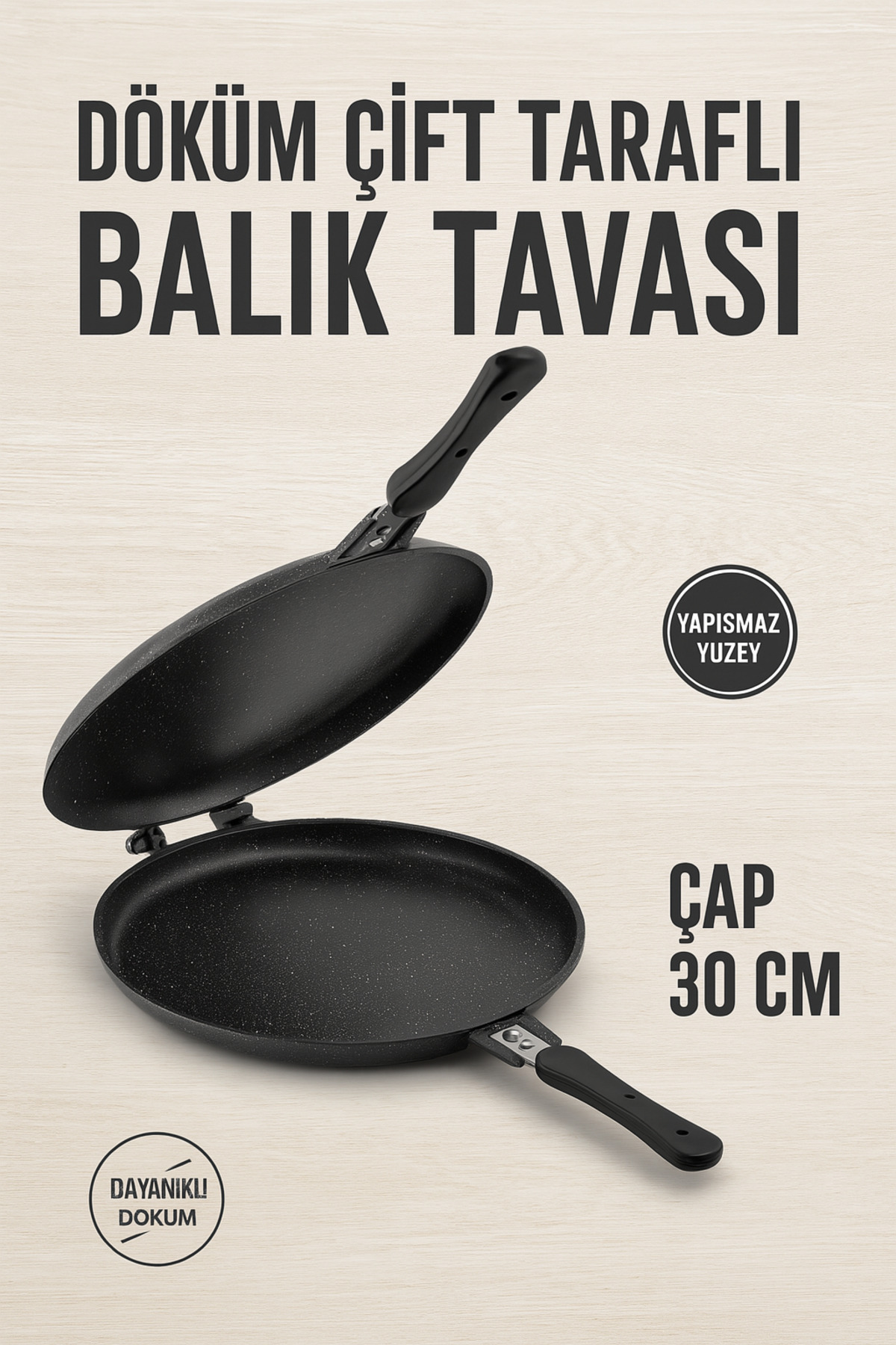 DÖKÜM BALIK TAVASI TAŞHAN Marka DÖKÜM ÇİFT TARAFLI - Görsel 3