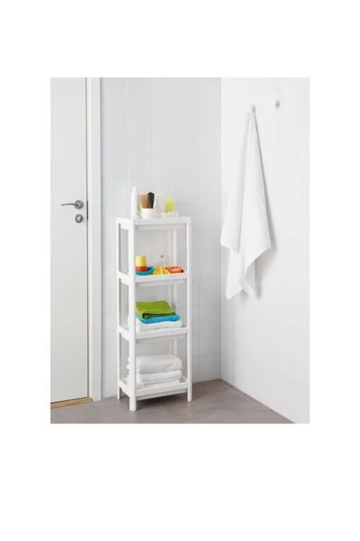 Premium Ürün Kaliteli Üretim Dayanıklı Şık Tasarım Pratik Kullanım 37x23x101 Cm Raf Ünitesi VESKEN - Görsel 3