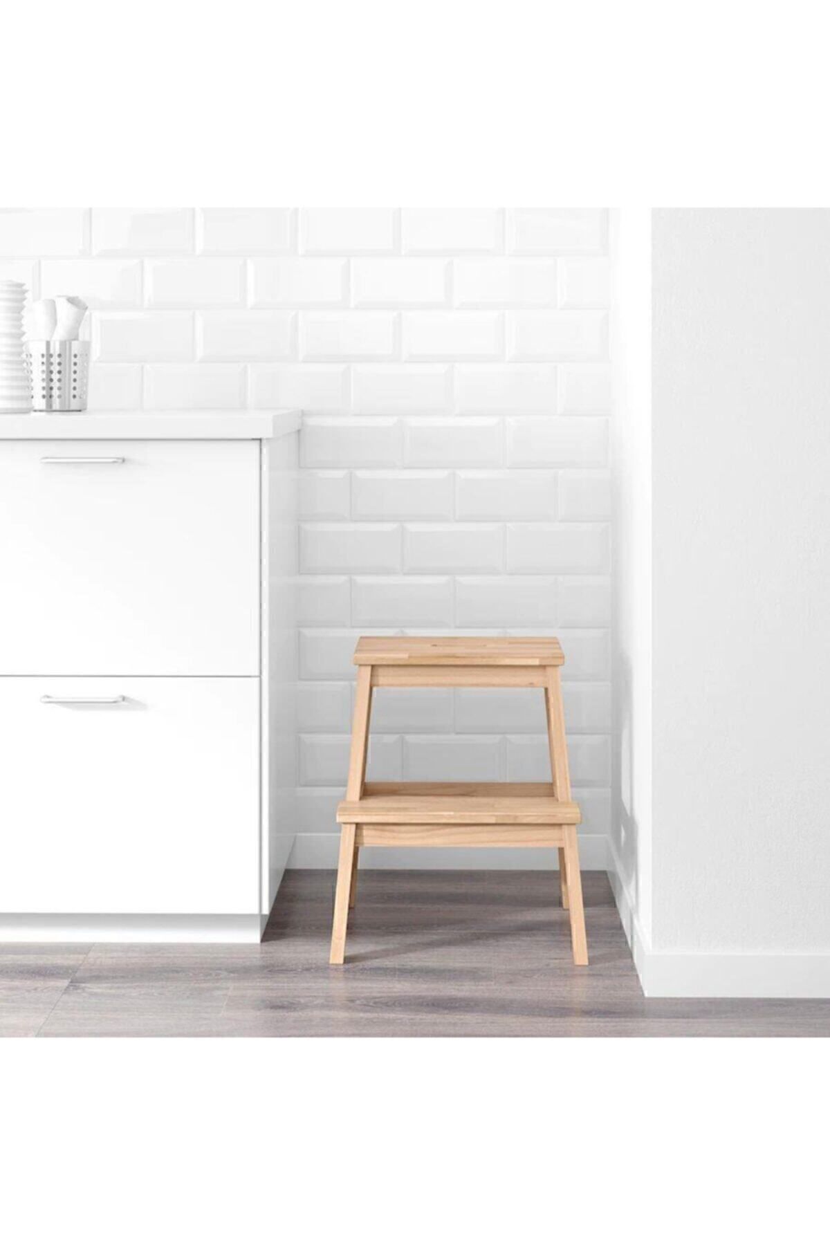 Bekvam Ahşap Basamaklı Tabure 2 Basamaklı - Görsel 2